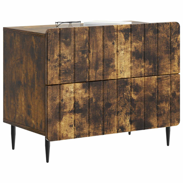 Dulap de noapte cu sertar Stejar fumuriu 62 x 34,5 x 49,5 cm - WALTI WALTI