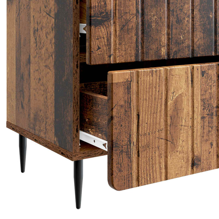 Dulap de noapte Lemn vechi 62 x 34,5 x 49,5 cm Lemn prelucrat - WALTI WALTI