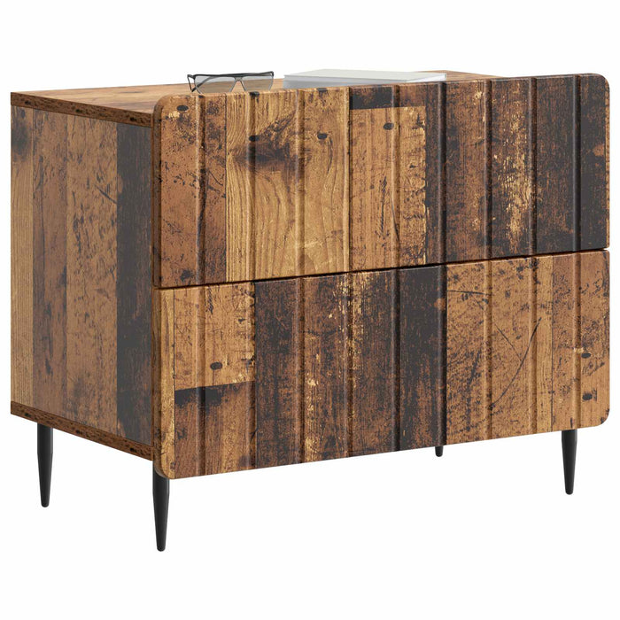 Dulap de noapte Lemn vechi 62 x 34,5 x 49,5 cm Lemn prelucrat - WALTI WALTI