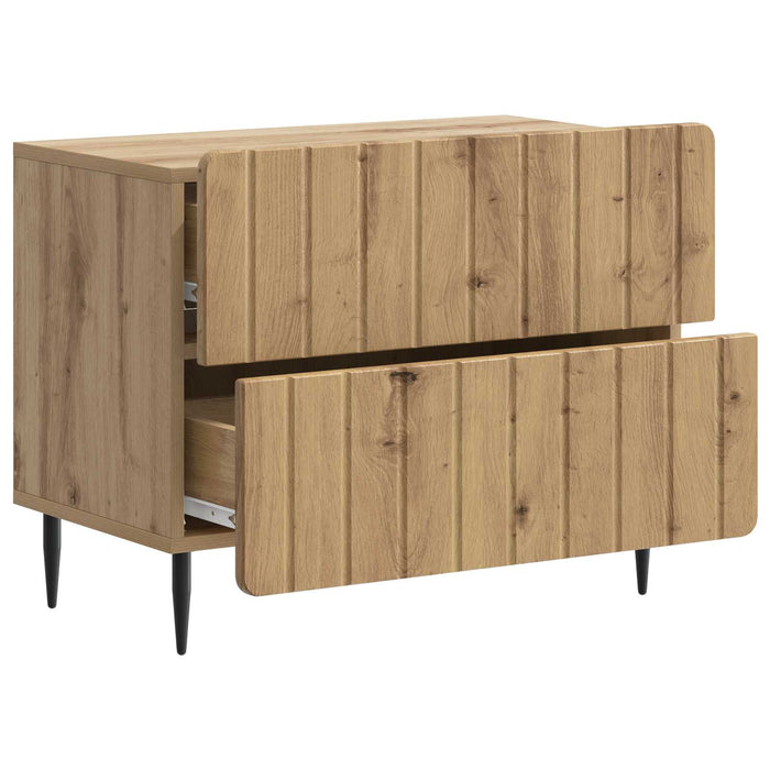 Dulap de noapte cu sertar Stejar Artizanal 62 x 34,5 x 49,5 cm - WALTI WALTI