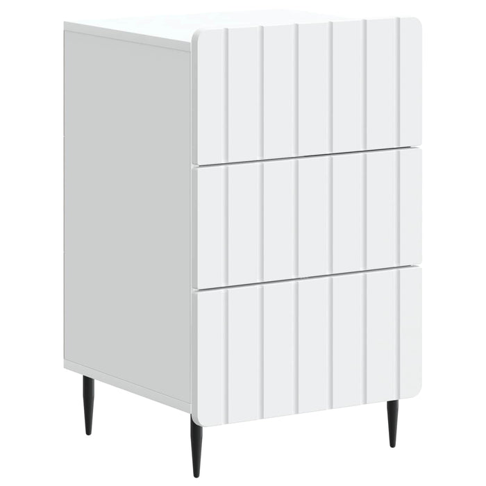 Dulap de noapte cu sertar Alb 43x 41 x 68 cm Lemn prelucrat - WALTI WALTI