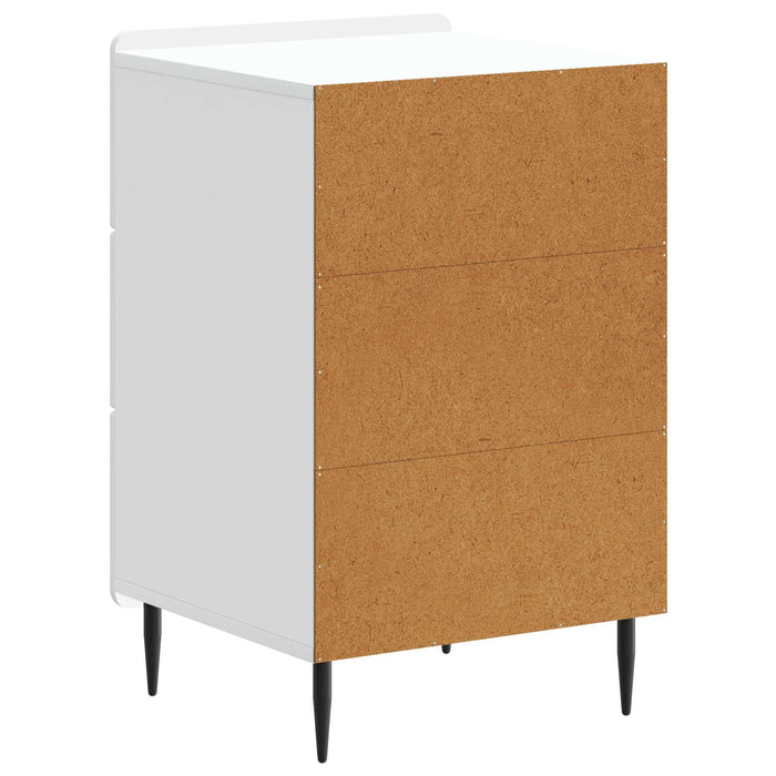 Dulap de noapte cu sertar Alb 43x 41 x 68 cm Lemn prelucrat - WALTI WALTI