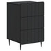 Dulap de noapte cu sertar Negru 43x 41 x 68 cm Lemn prelucrat - WALTI WALTI