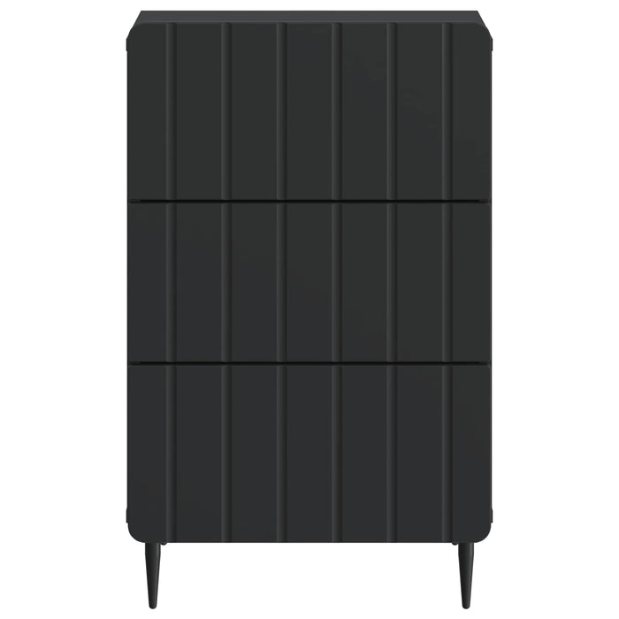 Dulap de noapte cu sertar Negru 43x 41 x 68 cm Lemn prelucrat - WALTI WALTI