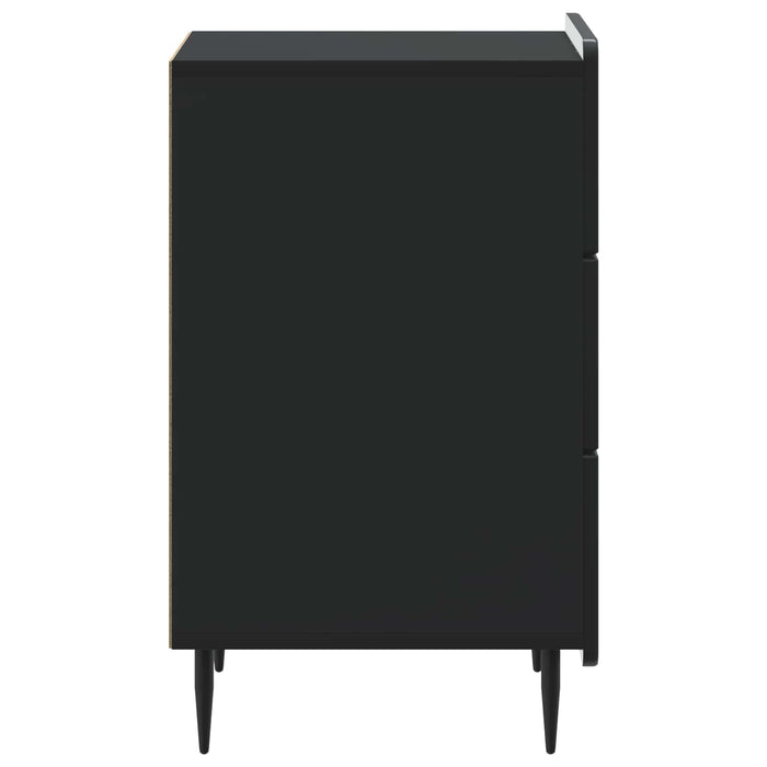 Dulap de noapte cu sertar Negru 43x 41 x 68 cm Lemn prelucrat - WALTI WALTI