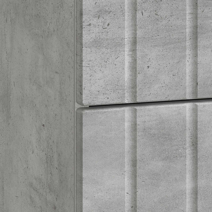 Dulap de noapte Gri Beton 43x 41 x 68 cm Lemn prelucrat - WALTI WALTI