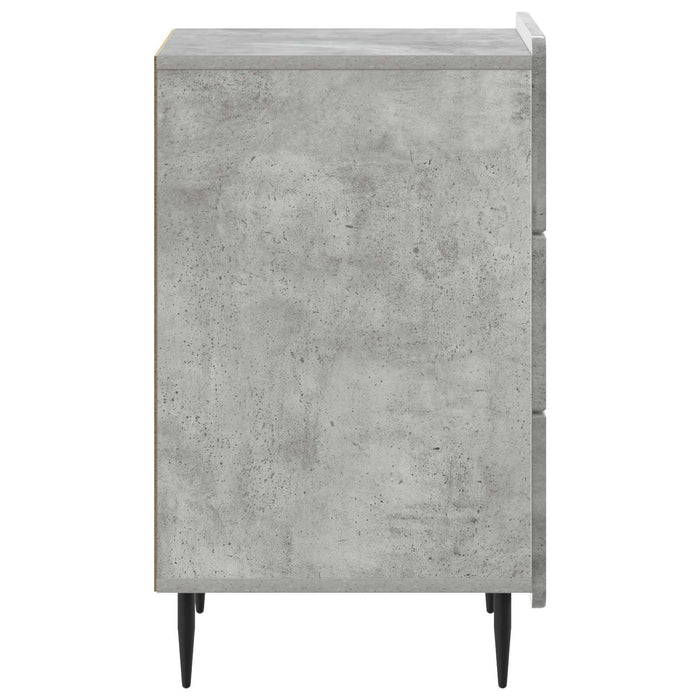 Dulap de noapte Gri Beton 43x 41 x 68 cm Lemn prelucrat - WALTI WALTI