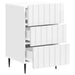 Dulap de noapte Alb foarte lucios 43x 41 x 68 cm Lemn prelucrat - WALTI WALTI