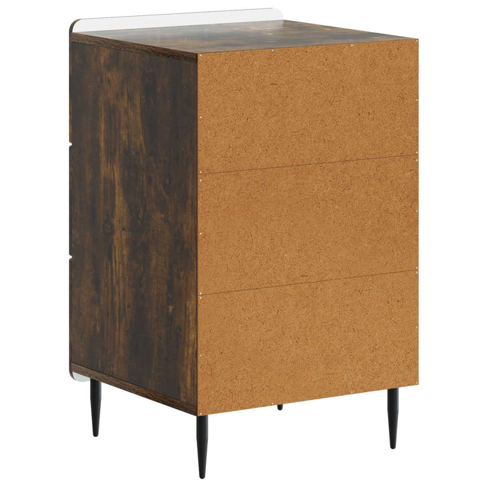 Dulap de noapte Stejar fumuriu 43x 41 x 68 cm Lemn prelucrat - WALTI WALTI