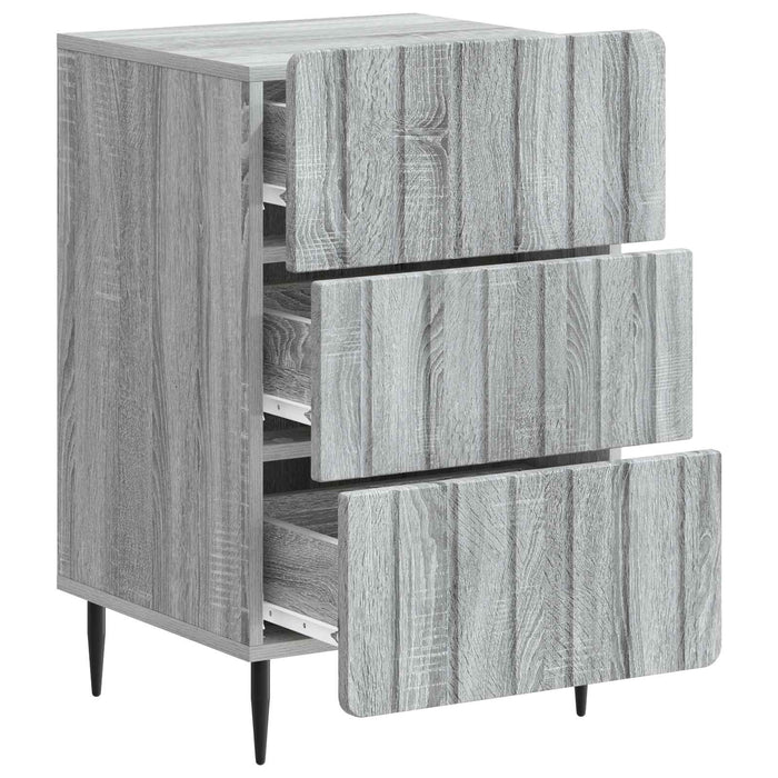 Dulap de noapte Sonoma gri 43x 41 x 68 cm Lemn prelucrat - WALTI WALTI