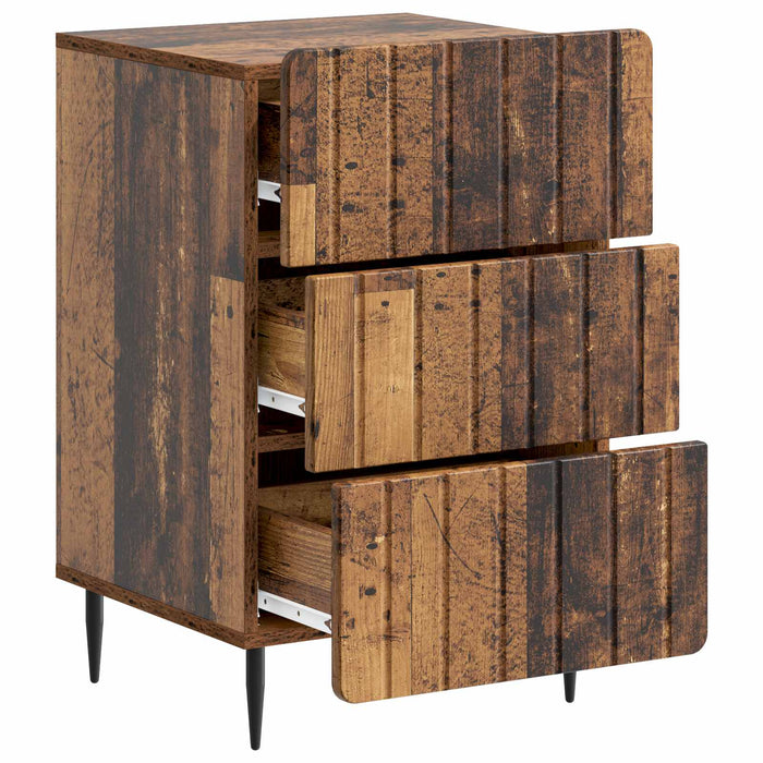 Dulap de noapte Lemn vechi 43x 41 x 68 cm Lemn prelucrat - WALTI WALTI