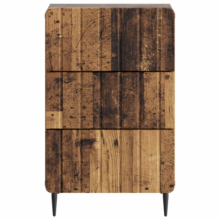Dulap de noapte Lemn vechi 43x 41 x 68 cm Lemn prelucrat - WALTI WALTI
