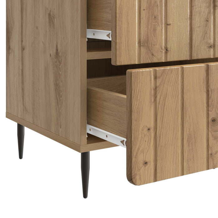 Dulap de noapte Stejar Artizanal 43x 41 x 68 cm Lemn prelucrat - WALTI WALTI