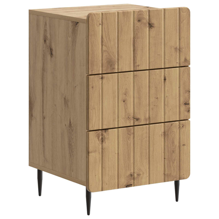 Dulap de noapte Stejar Artizanal 43x 41 x 68 cm Lemn prelucrat - WALTI WALTI