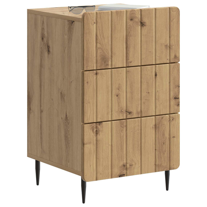 Dulap de noapte Stejar Artizanal 43x 41 x 68 cm Lemn prelucrat - WALTI WALTI