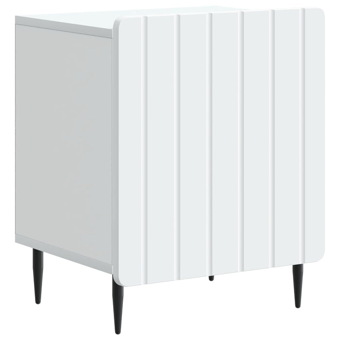 Dulap de noapte 2 pcs Alb 43 x 34,5 x 52 cm Lemn prelucrat - WALTI WALTI