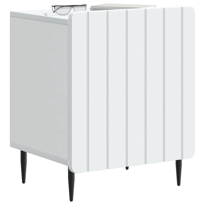 Dulap de noapte 2 pcs Alb 43 x 34,5 x 52 cm Lemn prelucrat - WALTI WALTI