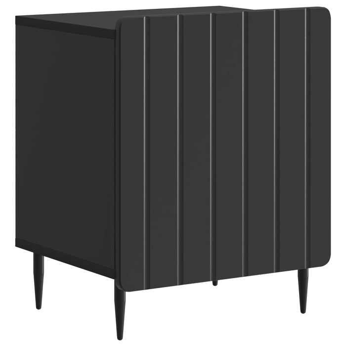 Dulap de noapte Negru 43 x 34,5 x 52 cm Lemn prelucrat - WALTI WALTI