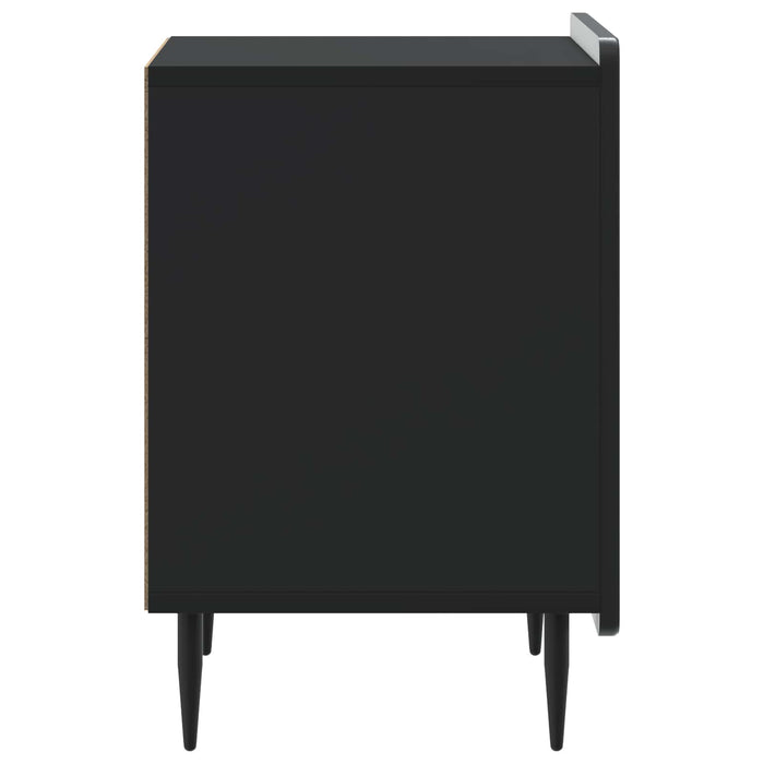 Dulap de noapte Negru 43 x 34,5 x 52 cm Lemn prelucrat - WALTI WALTI