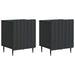 Dulap de noapte 2 pcs Negru 43 x 34,5 x 52 cm Lemn prelucrat - WALTI WALTI