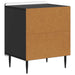Dulap de noapte 2 pcs Negru 43 x 34,5 x 52 cm Lemn prelucrat - WALTI WALTI