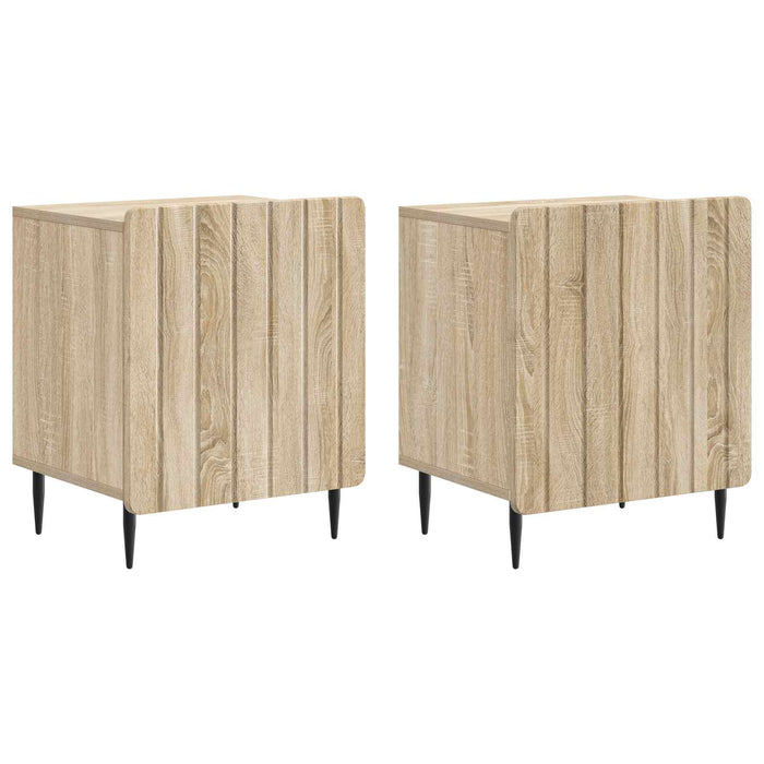 Dulap de noapte 2 pcs Stejar Sonoma 43 x 34,5 x 52 cm - WALTI WALTI