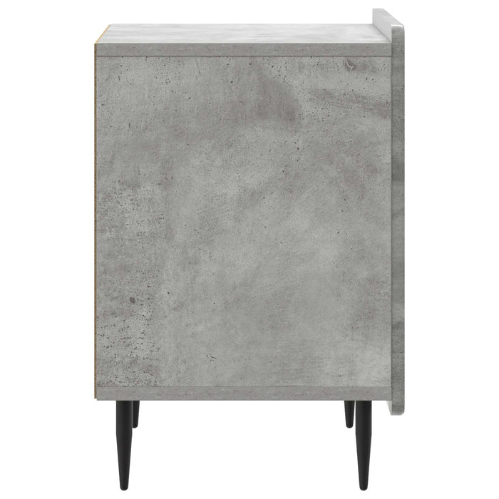 Dulap de noapte Gri Beton 43 x 34,5 x 52 cm Lemn prelucrat - WALTI WALTI