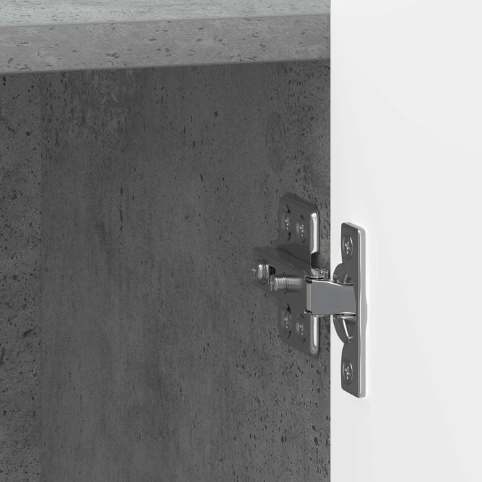 Dulap de noapte 2 pcs Gri Beton 43 x 34,5 x 52 cm - WALTI WALTI
