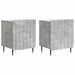 Dulap de noapte 2 pcs Gri Beton 43 x 34,5 x 52 cm - WALTI WALTI