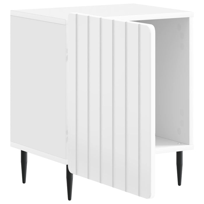 Dulap de noapte Alb foarte lucios 43 x 34,5 x 52 cm - WALTI WALTI
