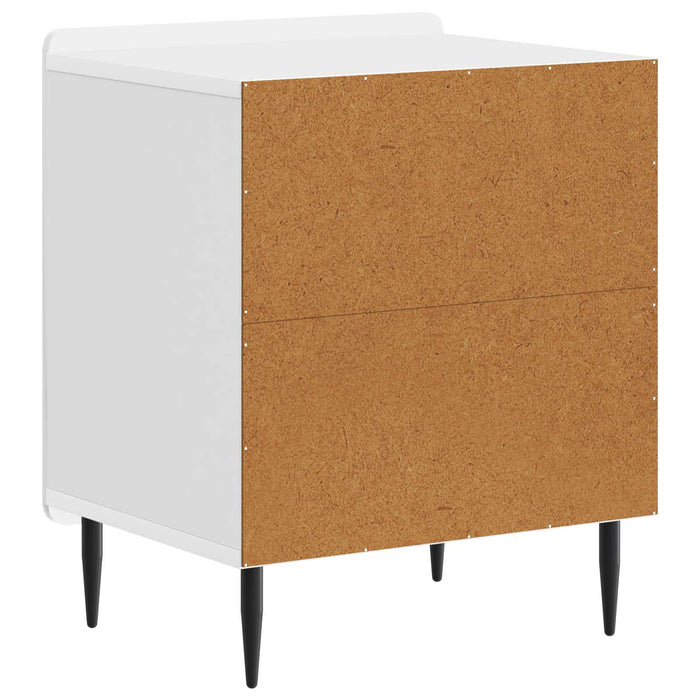 Dulap de noapte Alb foarte lucios 43 x 34,5 x 52 cm - WALTI WALTI