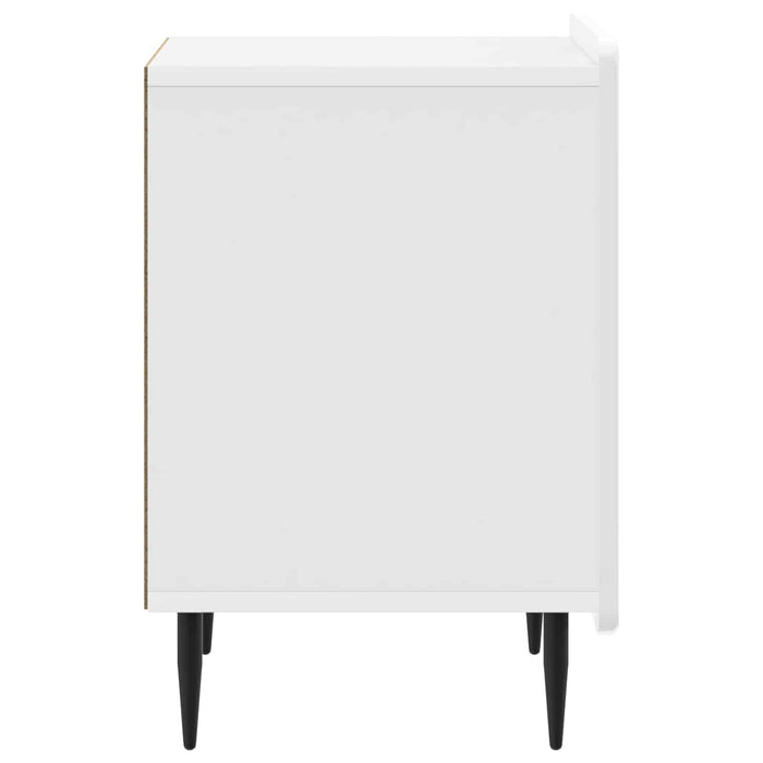Dulap de noapte Alb foarte lucios 43 x 34,5 x 52 cm - WALTI WALTI