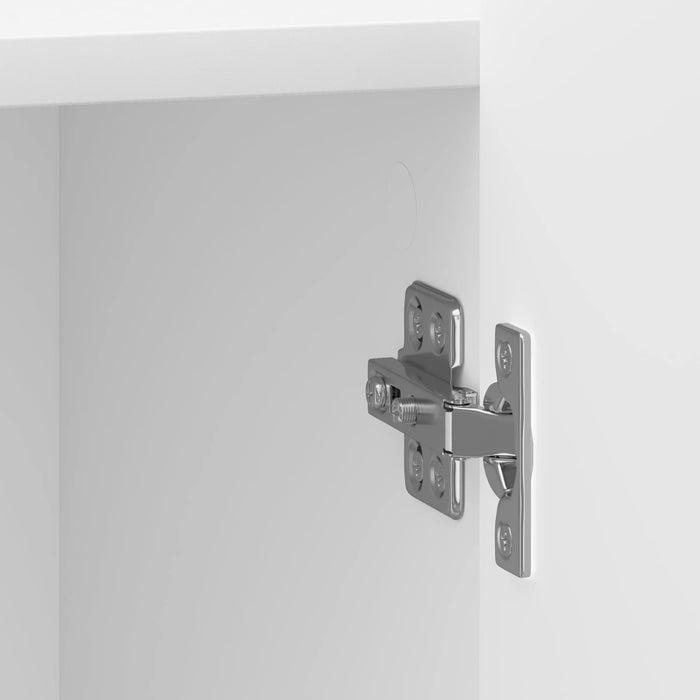 Dulap de noapte 2 pcs Alb foarte lucios 43 x 34,5 x 52 cm - WALTI WALTI