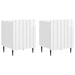 Dulap de noapte 2 pcs Alb foarte lucios 43 x 34,5 x 52 cm - WALTI WALTI