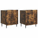 Dulap de noapte 2 pcs Stejar fumuriu 43 x 34,5 x 52 cm - WALTI WALTI