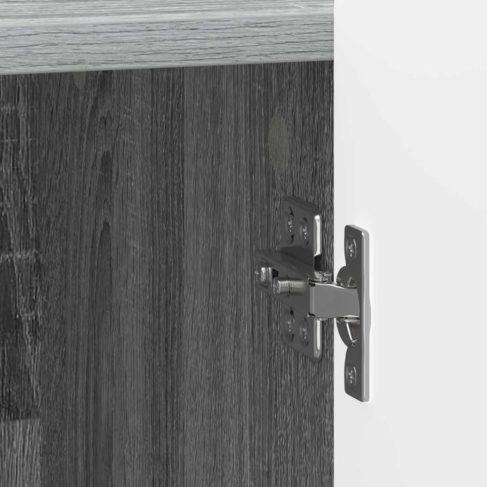 Dulap de noapte Sonoma gri 43 x 34,5 x 52 cm Lemn prelucrat - WALTI WALTI