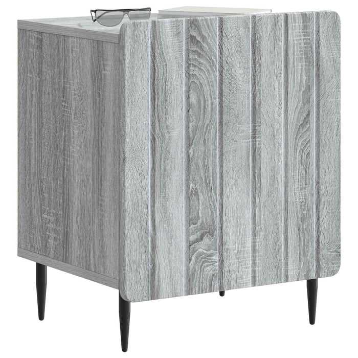 Dulap de noapte Sonoma gri 43 x 34,5 x 52 cm Lemn prelucrat - WALTI WALTI