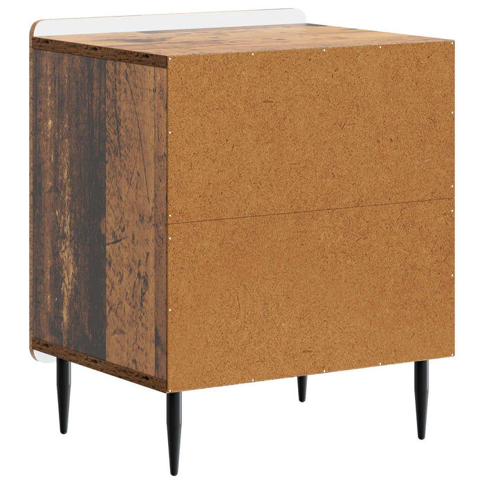 Dulap de noapte 2 pcs Lemn vechi 43 x 34,5 x 52 cm - WALTI WALTI
