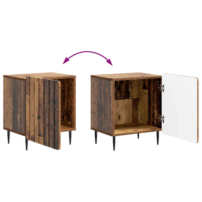 Dulap de noapte 2 pcs Lemn vechi 43 x 34,5 x 52 cm - WALTI WALTI