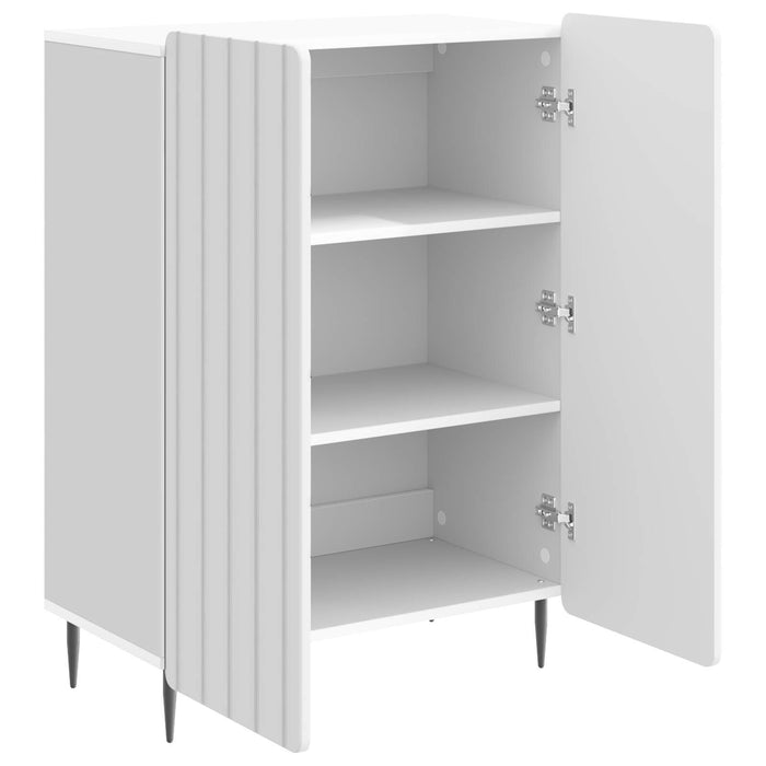 Bufet Alb foarte lucios 66 x 34,5 x 92 cm Lemn prelucrat - WALTI WALTI