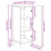 Bufet Negru 34,5 x 33 x 92 cm Lemn prelucrat - WALTI WALTI