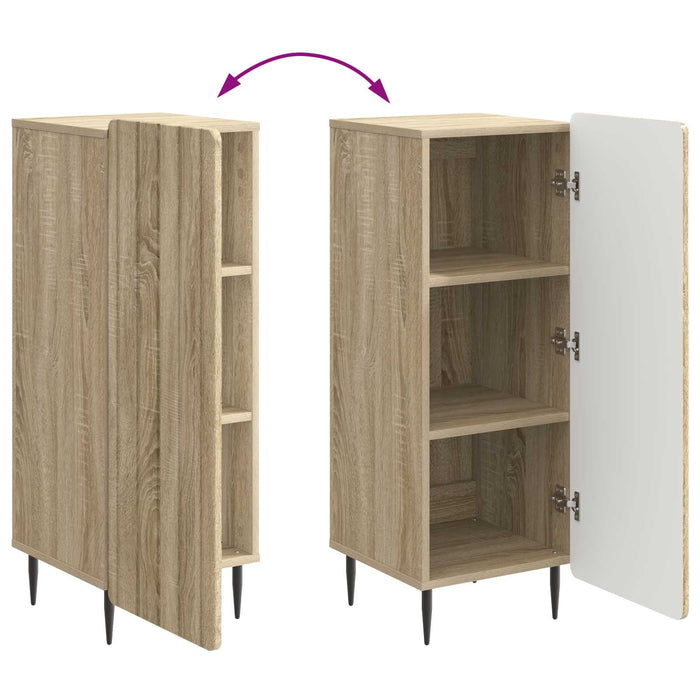 Bufet Stejar Sonoma 34,5 x 33 x 92 cm Lemn prelucrat - WALTI WALTI