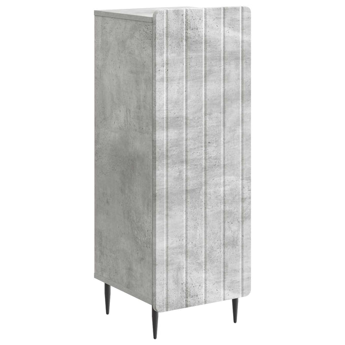 Bufet Gri Beton 34,5 x 33 x 92 cm Lemn prelucrat - WALTI WALTI