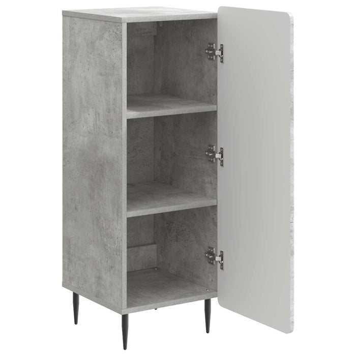 Bufet Gri Beton 34,5 x 33 x 92 cm Lemn prelucrat - WALTI WALTI