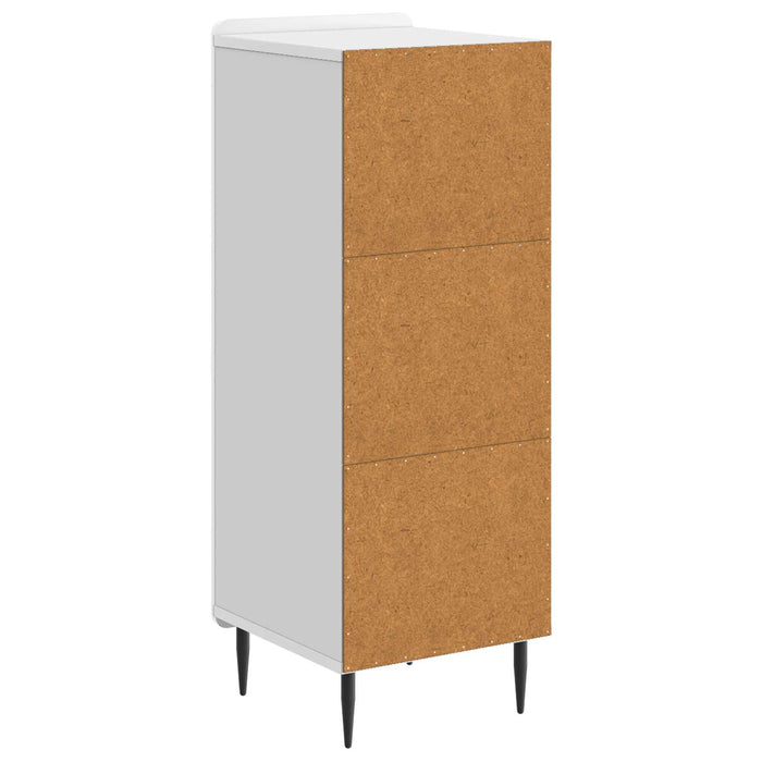 Bufet Alb foarte lucios 34,5 x 33 x 92 cm Lemn prelucrat - WALTI WALTI