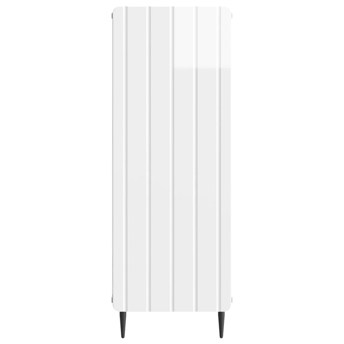 Bufet Alb foarte lucios 34,5 x 33 x 92 cm Lemn prelucrat - WALTI WALTI