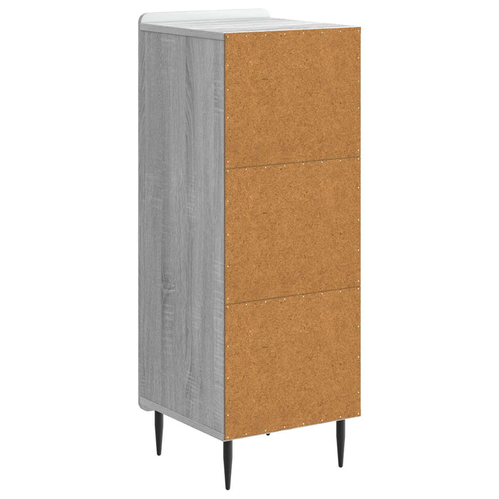 Bufet Sonoma gri 34,5 x 33 x 92 cm Lemn prelucrat - WALTI WALTI