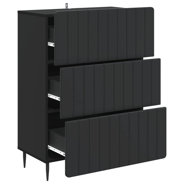 Dulap cu sertare Negru 66 x 34,5 x 92 cm Lemn prelucrat - WALTI WALTI