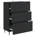 Dulap cu sertare Negru 66 x 34,5 x 92 cm Lemn prelucrat - WALTI WALTI