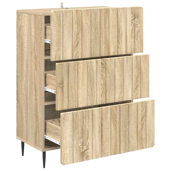 Dulap cu sertare Stejar Sonoma 66 x 34,5 x 92 cm Lemn prelucrat - WALTI WALTI